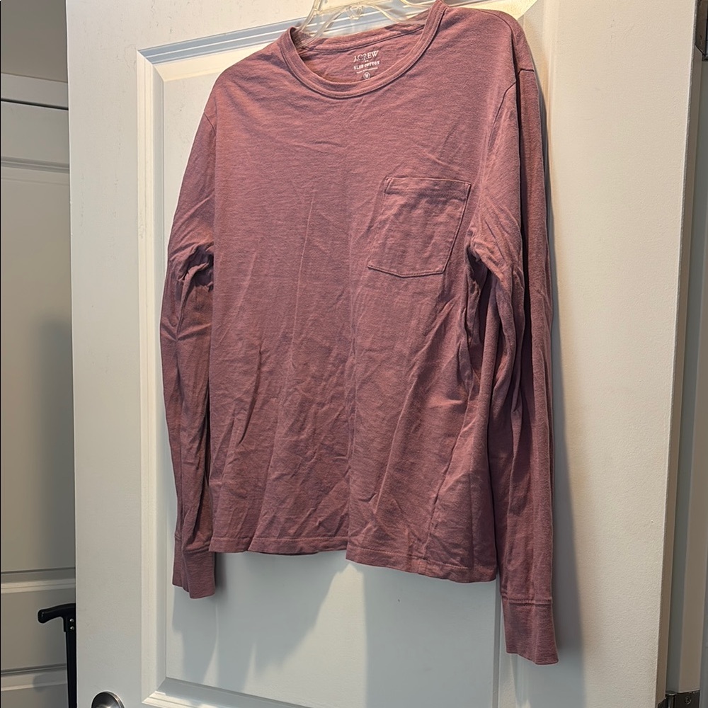 J. Crew Purple Long Sleeve Tee Soft Casual
